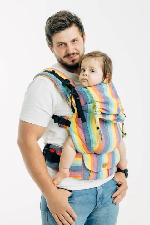 Nosidełko LennyUpGrade PRO z tkaniny skośno-krzyżowej 100% bawełna, rozmiar standard - LUNA