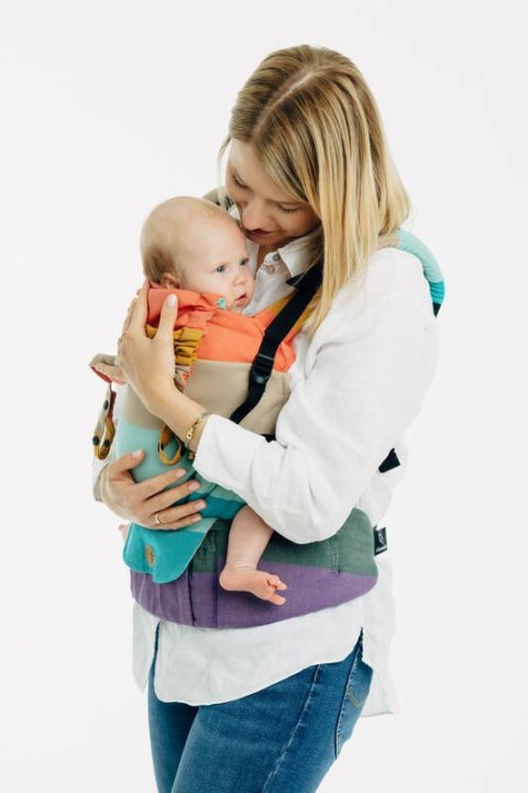 Nosidełko LennyUpGrade PRO z tkaniny skośno-krzyżowej, 100% bawełna , rozmiar standard - PASTELS