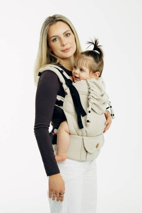 Nosidełko LennyUpGrade PRO z tkaniny skośno-krzyżowej (58% bawełna, 42% wiskoza bambusowa), rozmiar standard - TRACK