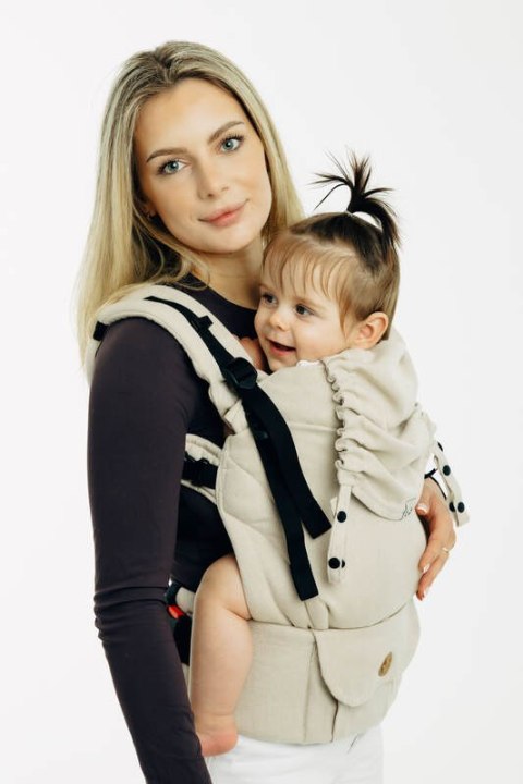 Nosidełko LennyUpGrade PRO z tkaniny skośno-krzyżowej (58% bawełna, 42% wiskoza bambusowa), rozmiar standard - TRACK