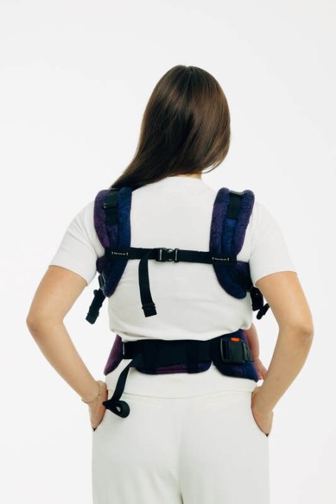 Nosidełko LennyUpGrade PRO z tkaniny żakardowej 100% bawełna , rozmiar standard - DZIKIE WINO - BOUQUET