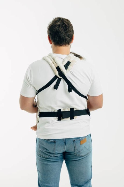 Nosidełko LennyUpGrade PRO z tkaniny żakardowej 100% bawełna , rozmiar standard - PARK JURAJSKI - ICE DESERT