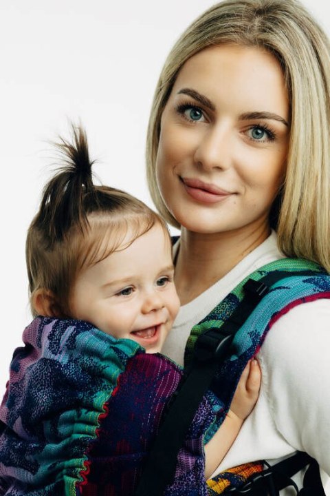 Nosidełko LennyUpGrade PRO z tkaniny żakardowej 100% bawełna , rozmiar standard - PARK JURAJSKI - NOWA ERA