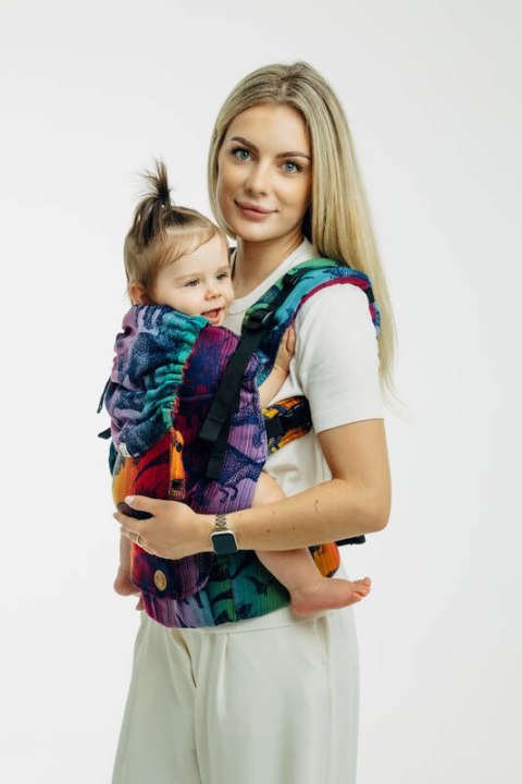Nosidełko LennyUpGrade PRO z tkaniny żakardowej 100% bawełna , rozmiar standard - PARK JURAJSKI - NOWA ERA