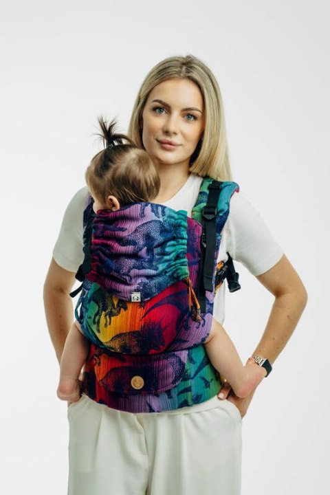 Nosidełko LennyUpGrade PRO z tkaniny żakardowej 100% bawełna , rozmiar standard - PARK JURAJSKI - NOWA ERA