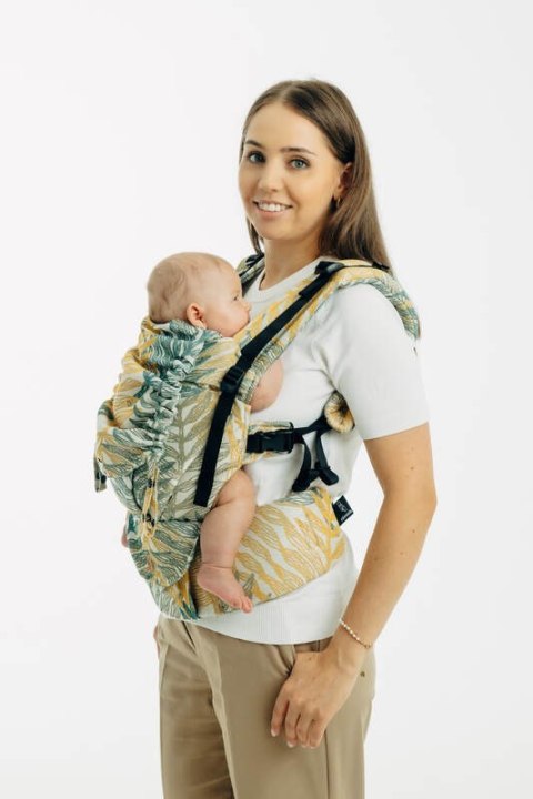 Nosidełko LennyUpGrade PRO z tkaniny żakardowej 100% bawełna , rozmiar standard - RAINFOREST - SELVA