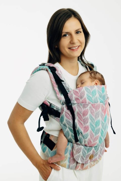 Nosidełko LennyUpGrade PRO z tkaniny żakardowej 100% bawełna , rozmiar standard - ZAPLĄTANI - PLAIT