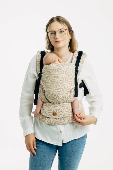 Nosidełko LennyUpGrade PRO z tkaniny żakardowej, 50% bawełna, 50% wiskoza bambusowa, rozmiar standard - INFINITY - GOLDEN HOUR