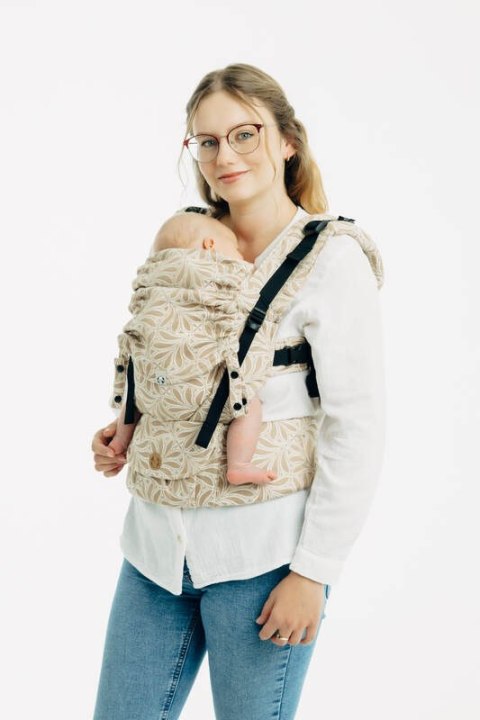 Nosidełko LennyUpGrade PRO z tkaniny żakardowej, 50% bawełna, 50% wiskoza bambusowa, rozmiar standard - INFINITY - GOLDEN HOUR