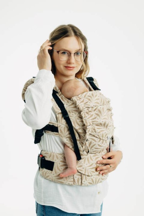 Nosidełko LennyUpGrade PRO z tkaniny żakardowej, 50% bawełna, 50% wiskoza bambusowa, rozmiar standard - INFINITY - GOLDEN HOUR