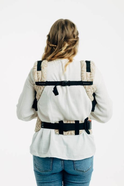 Nosidełko LennyUpGrade PRO z tkaniny żakardowej, 50% bawełna, 50% wiskoza bambusowa, rozmiar standard - INFINITY - GOLDEN HOUR