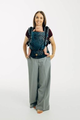 Nosidełko LennyUpGrade PRO z tkaniny żakardowej (54% bawełna, 46% TENCEL™ Lyocell), rozmiar standard - RAINFOREST - NOCTURNAL