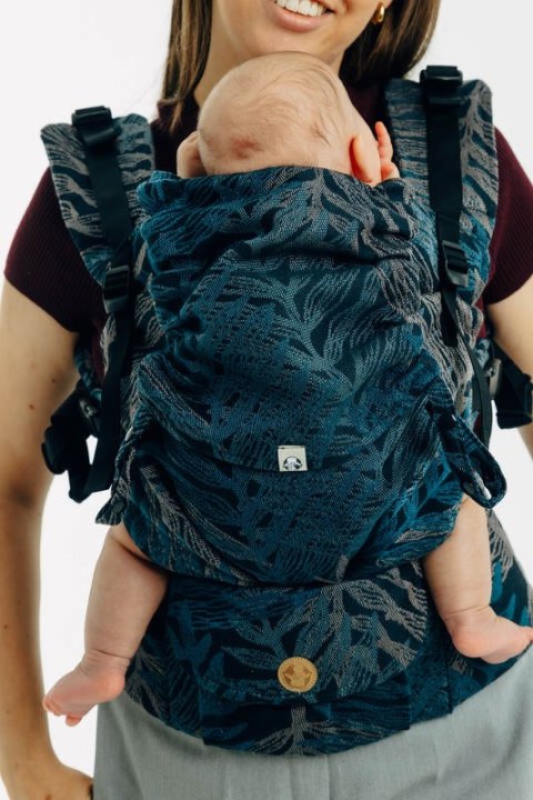 Nosidełko LennyUpGrade PRO z tkaniny żakardowej (54% bawełna, 46% TENCEL™ Lyocell), rozmiar standard - RAINFOREST - NOCTURNAL