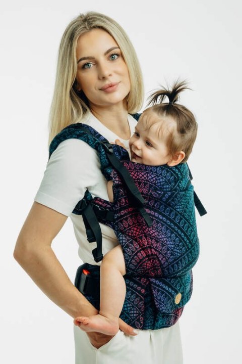 Nosidełko LennyUpGrade PRO z tkaniny żakardowej 60% bawełna, 28% wełna merino, 8% jedwab, 4% kaszmir , rozmiar standard, PAWI OG