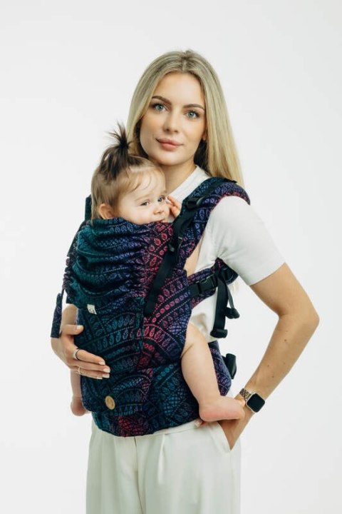 Nosidełko LennyUpGrade PRO z tkaniny żakardowej 60% bawełna, 28% wełna merino, 8% jedwab, 4% kaszmir , rozmiar standard, PAWI OG