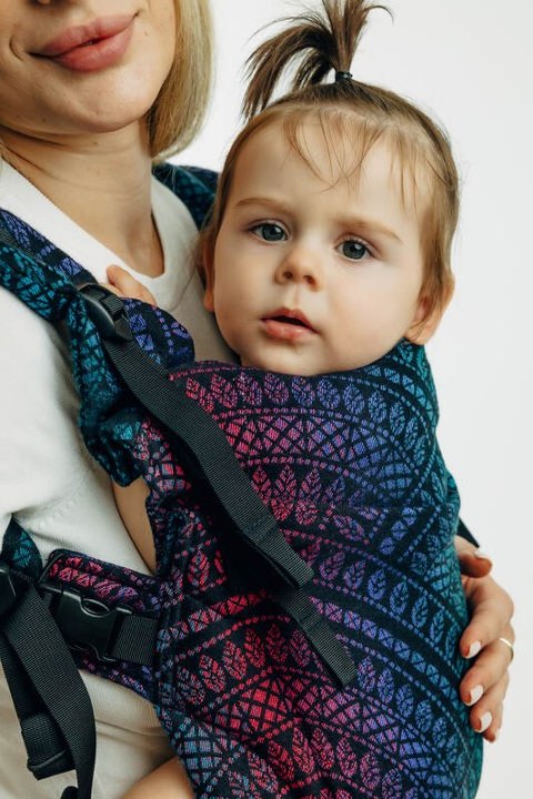 Nosidełko LennyUpGrade PRO z tkaniny żakardowej 60% bawełna, 28% wełna merino, 8% jedwab, 4% kaszmir , rozmiar standard, PAWI OG