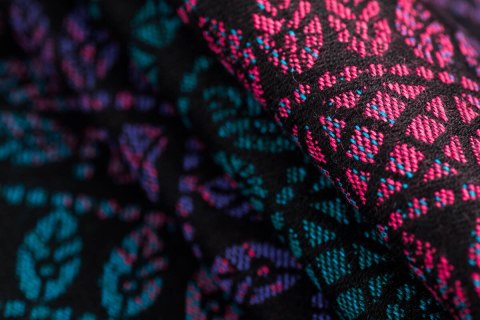 Nosidełko LennyUpGrade PRO z tkaniny żakardowej 60% bawełna, 28% wełna merino, 8% jedwab, 4% kaszmir , rozmiar standard, PAWI OG