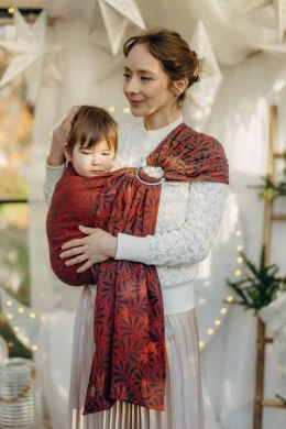 Żakardowa chusta kółkowa do noszenia dzieci, (100% bawełna), ramię bez zakładek - INFINITY - GERDA - standard 1.8m