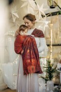 Żakardowa chusta kółkowa do noszenia dzieci, (100% bawełna), ramię bez zakładek - INFINITY - GERDA - standard 1.8m