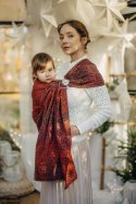 Żakardowa chusta kółkowa do noszenia dzieci, (100% bawełna), ramię bez zakładek - INFINITY - GERDA - standard 1.8m