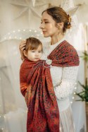 Żakardowa chusta kółkowa do noszenia dzieci, (100% bawełna), ramię bez zakładek - INFINITY - GERDA - standard 1.8m