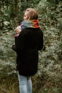 Bluza do noszenia dzieci 3.0 - Czarna z Symfonią Tęczą Dark - rozmiar XXL