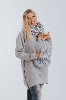 Bluza do noszenia dzieci 3.0 - Szary Melanż z Perłą - rozmiar S