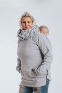 Bluza do noszenia dzieci 3.0 - Szary Melanż z Perłą - rozmiar S