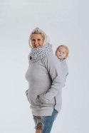 Bluza do noszenia dzieci 3.0 - Szary Melanż z Perłą - rozmiar S