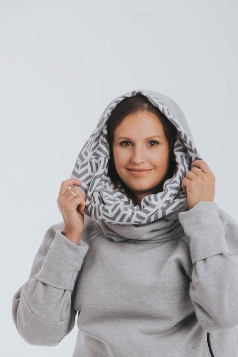 Bluza do noszenia dzieci 3.0 - Szary Melanż z Perłą - rozmiar S