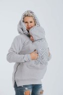 Bluza do noszenia dzieci 3.0 - Szary Melanż z Perłą - rozmiar S