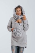 Bluza do noszenia dzieci 3.0 - Szary Melanż z Perłą - rozmiar S
