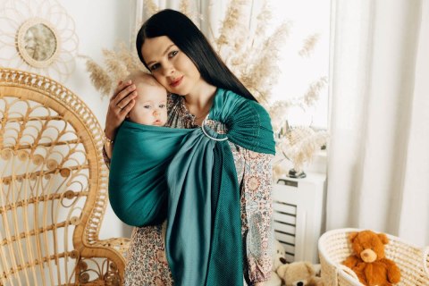 Chusta kółkowa, splot jodełkowy, (100% bawełna), ramię bez zakładek - MAŁA JODEŁKA SALSA - standard 1.8m (drugi gatunek)