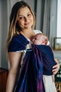 Chusta kółkowa, splot żakardowy, ramię bez zakładek (100% bawełna) - DZIKIE WINO - BOUQUET - standard 1.8m