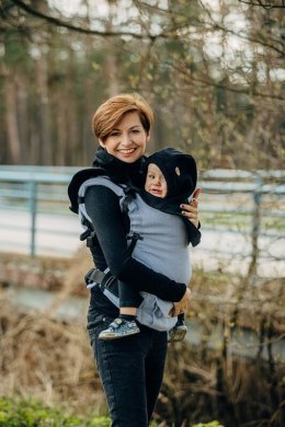 Golfik dla dziecka i mamy (dzianina dresowa) - Czarny