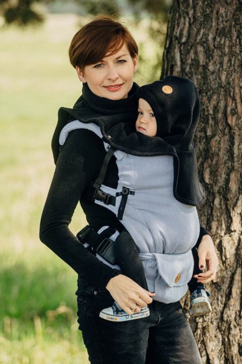 Golfik dla dziecka i mamy (polar) - Czarny