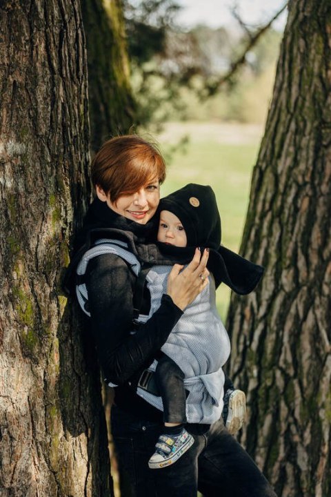 Golfik dla dziecka i mamy (polar) - Czarny