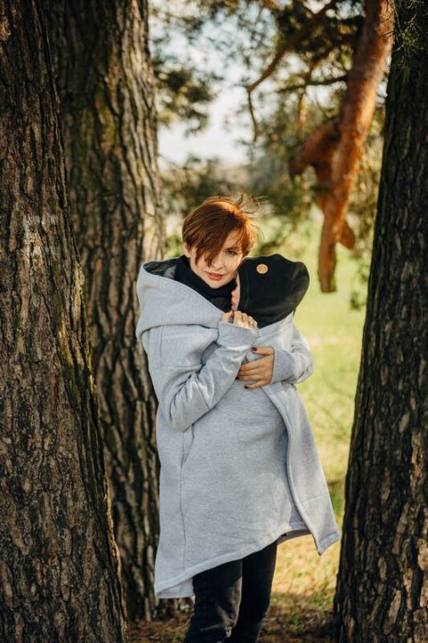 Golfik dla dziecka i mamy (polar) - Czarny