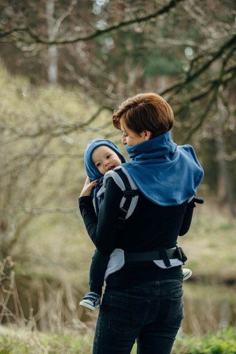 Golfik dla dziecka i mamy (polar) - Niebieski