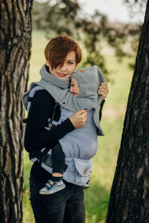 Golfik dla dziecka i mamy (polar) - Szary