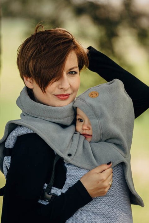 Golfik dla dziecka i mamy (polar) - Szary