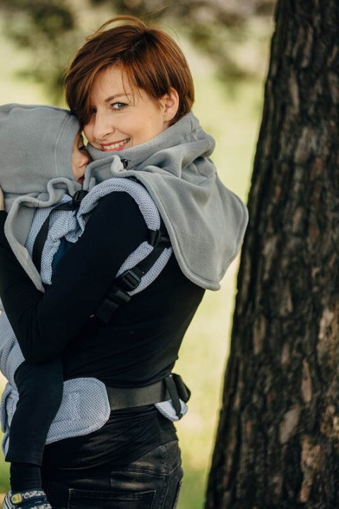 Golfik dla dziecka i mamy (polar) - Szary