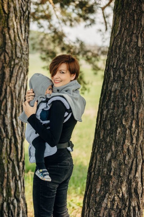 Golfik dla dziecka i mamy (polar) - Szary