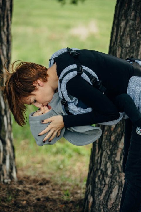 Golfik dla dziecka i mamy (polar) - Szary