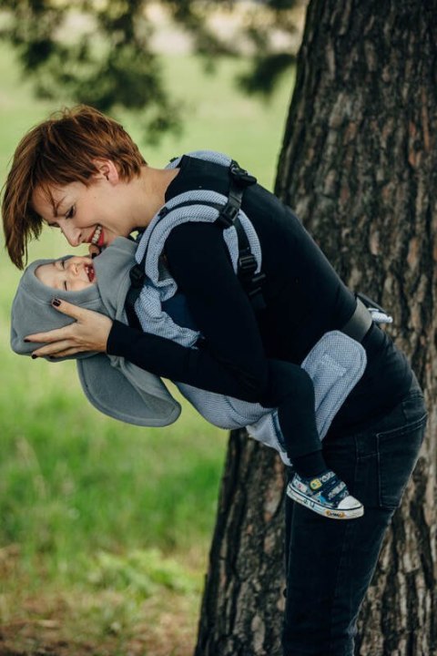 Golfik dla dziecka i mamy (polar) - Szary