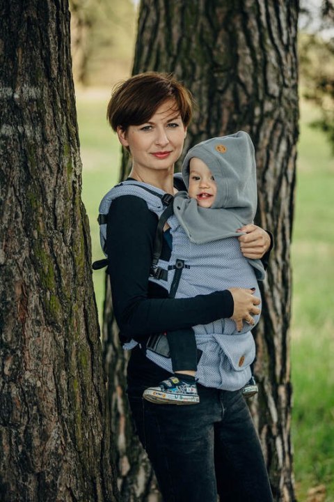 Golfik dla dziecka i mamy (polar) - Szary