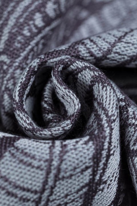 Żakardowa chusta do noszenia dzieci, 100% wiskoza bambusowa - WOLNY DUCH - GAJUSZ - rozmiar L