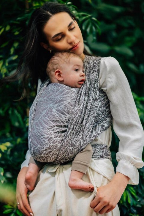 Żakardowa chusta do noszenia dzieci, 100% wiskoza bambusowa - WOLNY DUCH - GAJUSZ - rozmiar M