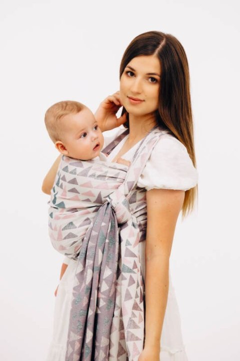 Żakardowa chusta do noszenia dzieci, 61% bawełna, 39% wiskoza bambusowa - EAGLE ROCKS - PEAK - rozmiar L