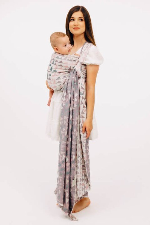 Żakardowa chusta do noszenia dzieci, 61% bawełna, 39% wiskoza bambusowa - EAGLE ROCKS - PEAK - rozmiar XL